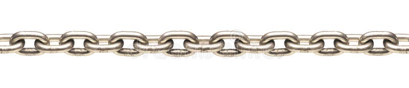 long chain steel stacked on a white background. long chain steel stacked on a white background