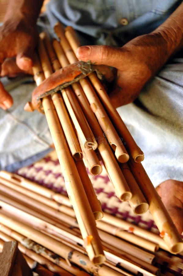A kind of reed mouth organ (panpipe) in northeastern Thailand. A kind of reed mouth organ (panpipe) in northeastern Thailand