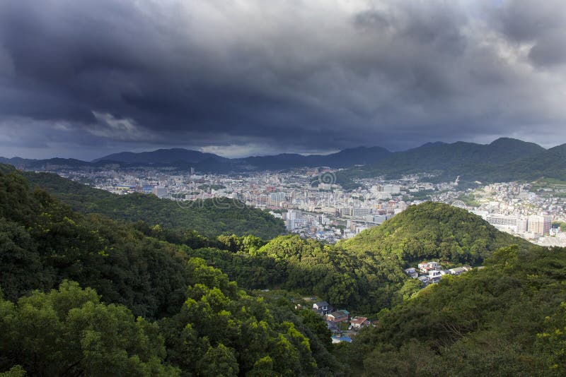 View of Nagasaki city, Japan. View of Nagasaki city, Japan