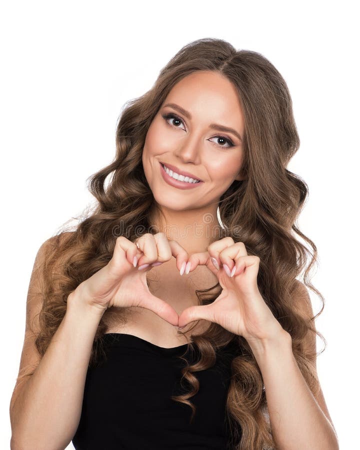 长卷发的黑发美女 库存照片 长卷发的黑发美女 库存照片