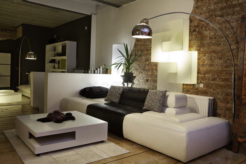 长沙发设计内部居住的现代空间沙发