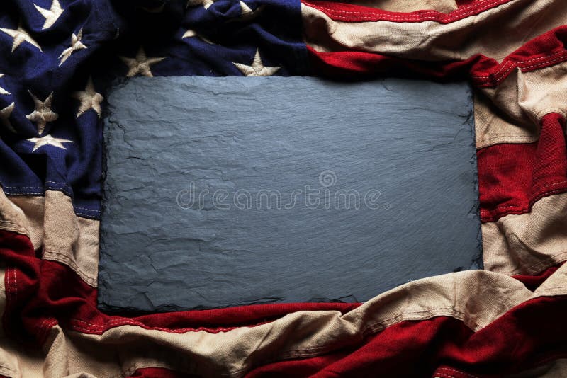 阵亡将士纪念日或第4的美国国旗背景7月