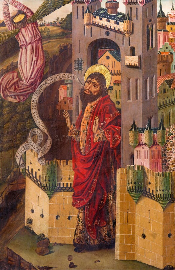 阿维拉,西班牙:圣伯多禄的解放从监狱绘画的在Catedral de克里斯多萨尔瓦多圣器收藏室科尼利厄斯de Holanda 图库摄影 阿维拉,西班牙:圣伯多禄的解放从监狱绘画的在Catedral de克里斯多萨尔瓦多圣器收藏室科尼利厄斯de Holanda 图库摄影