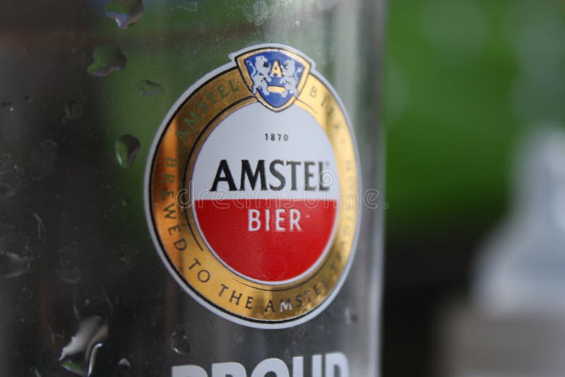 阿姆斯特尔河啤酒杯 库存图片 阿姆斯特尔河啤酒杯 库存图片