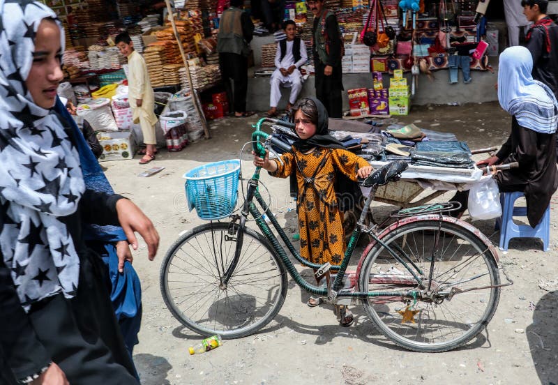 阿富汗菲扎巴德的乡村生活 免版税库存照片