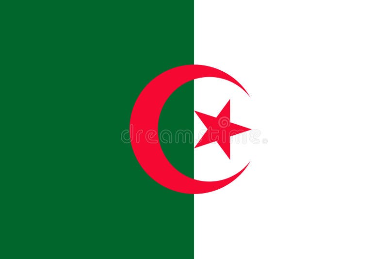 阿尔及利亚国旗插图