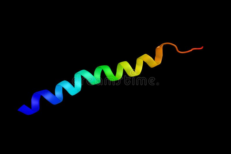 Alpha-2A adrenergic receptor. Aids in the function of norepinephrine. 3d rendering. Alpha-2A adrenergic receptor. Aids in the function of norepinephrine. 3d rendering.