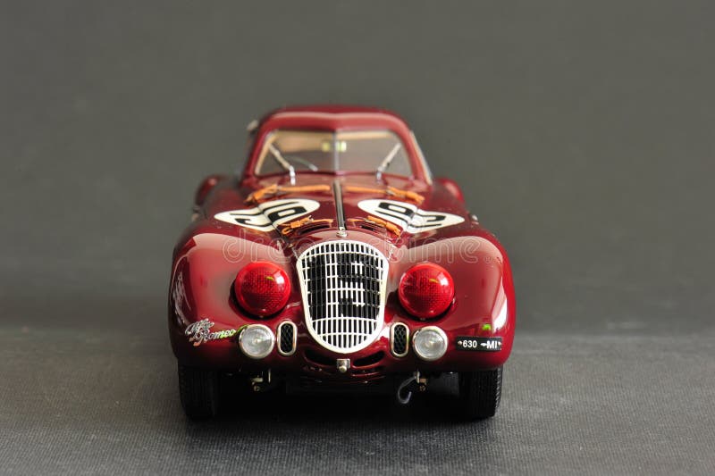 阿尔法・罗密欧8C 2900B #19 24H Frankreich, 1938年-正面图 库存图片