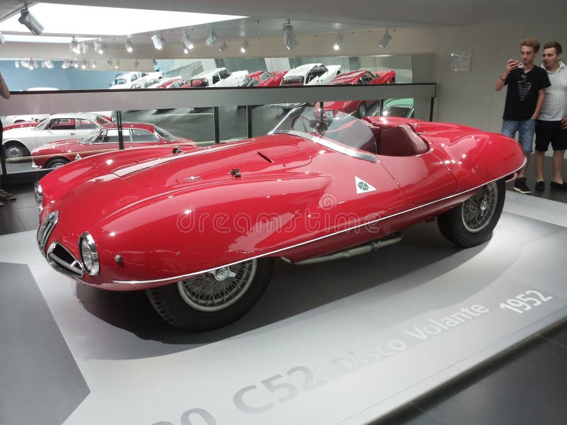 阿尔法・罗密欧迪斯科volante 1952年汽车汽车超级nuvolari 免版税库存照片