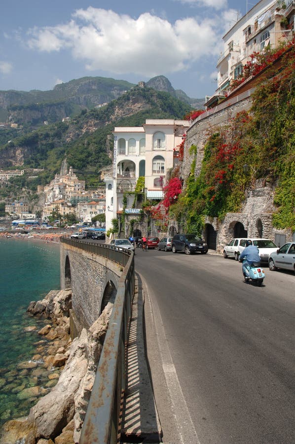 Amalfi Coast road in Italy. Amalfi Coast road in Italy