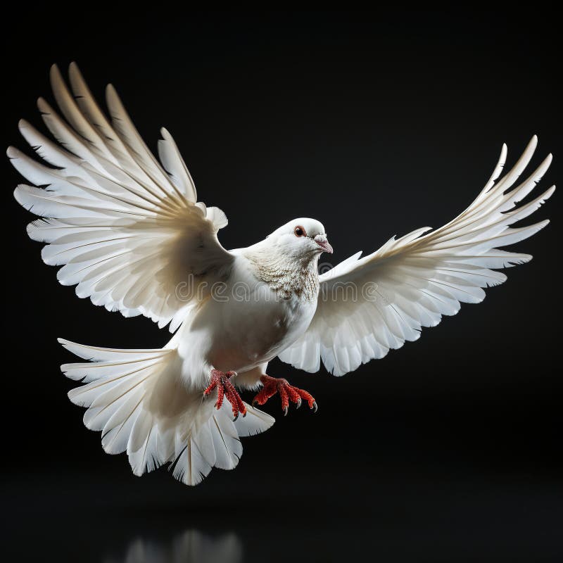 A majestic white bird with wings spread soars gracefully. White isolated. A majestic white bird with wings spread soars gracefully. White isolated.