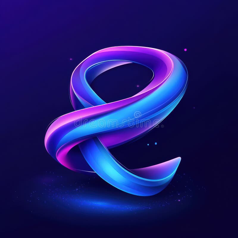 霓虹抽象旋流 库存例证