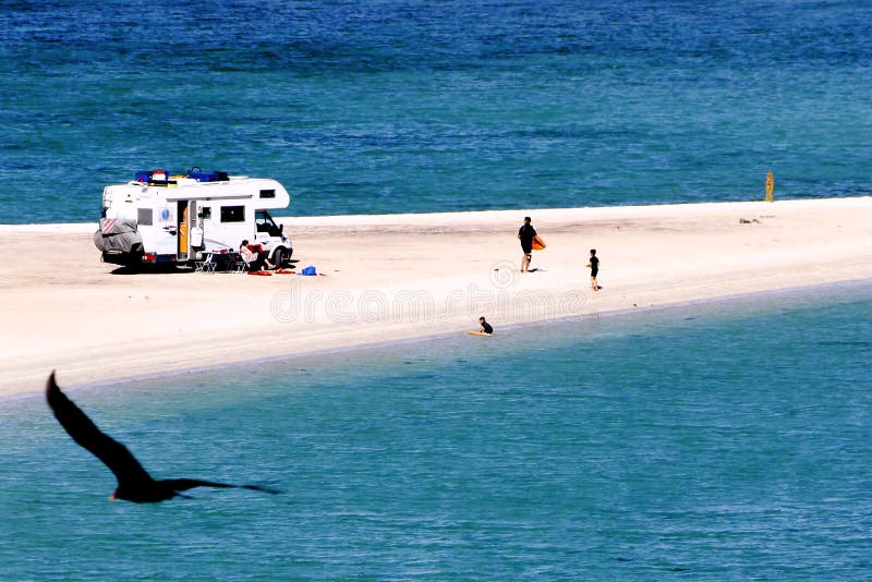 Family camping by the beach of the mexican state of baja california sur. Family camping by the beach of the mexican state of baja california sur.