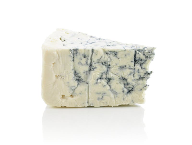 Blue cheese isolated on white. Blue cheese isolated on white
