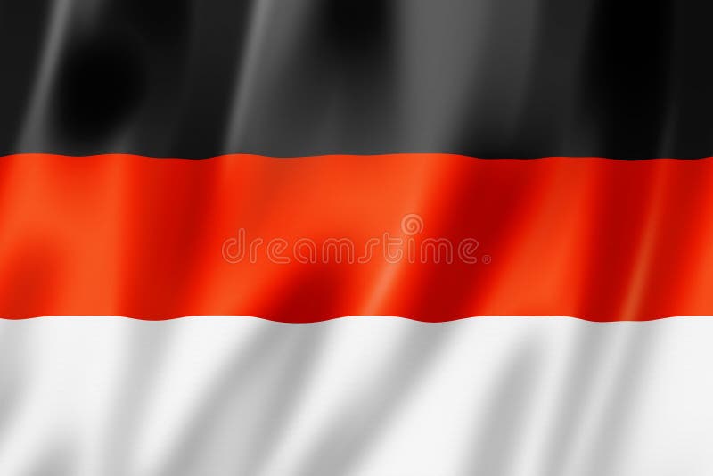 非洲奥罗莫族旗帜 库存例证