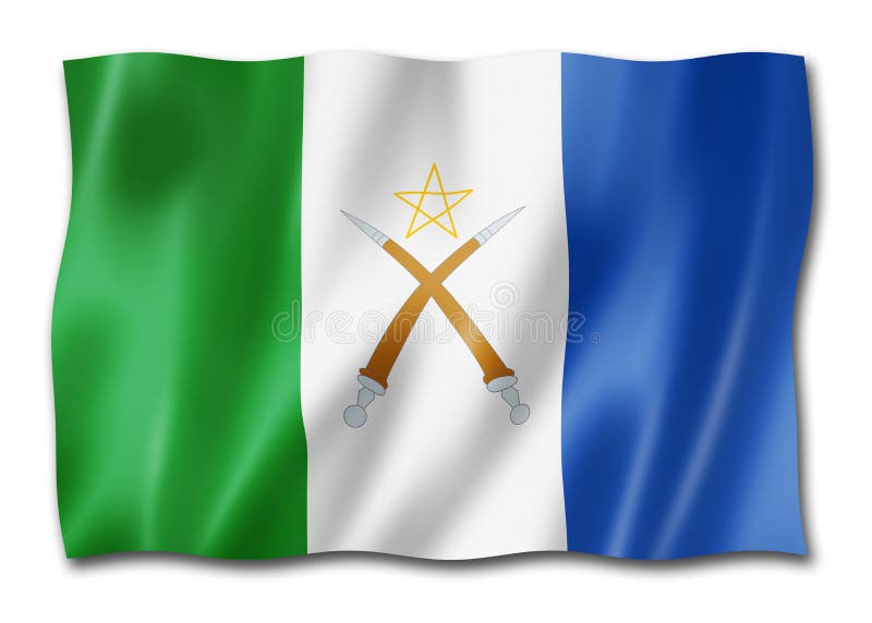 非洲旗族 皇族释放例证