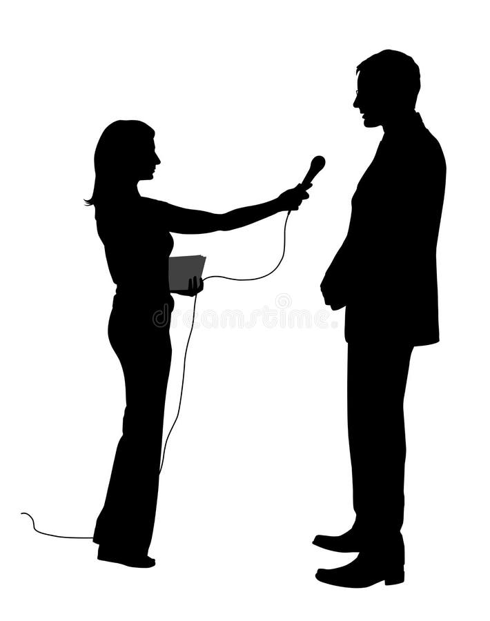 Illustration of an interview. EPS file available. Illustration of an interview. EPS file available.