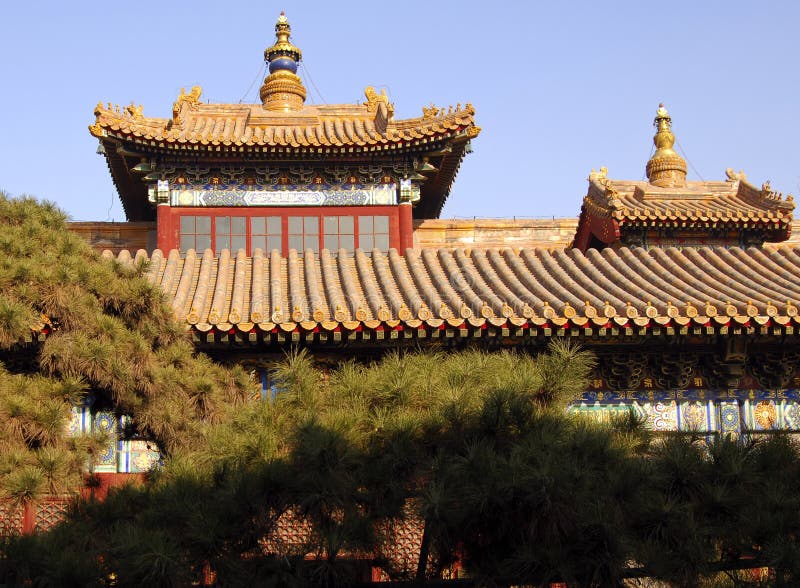 Tibetan Buddhist temple Yong He Gong, Beijing, China. Tibetan Buddhist temple Yong He Gong, Beijing, China