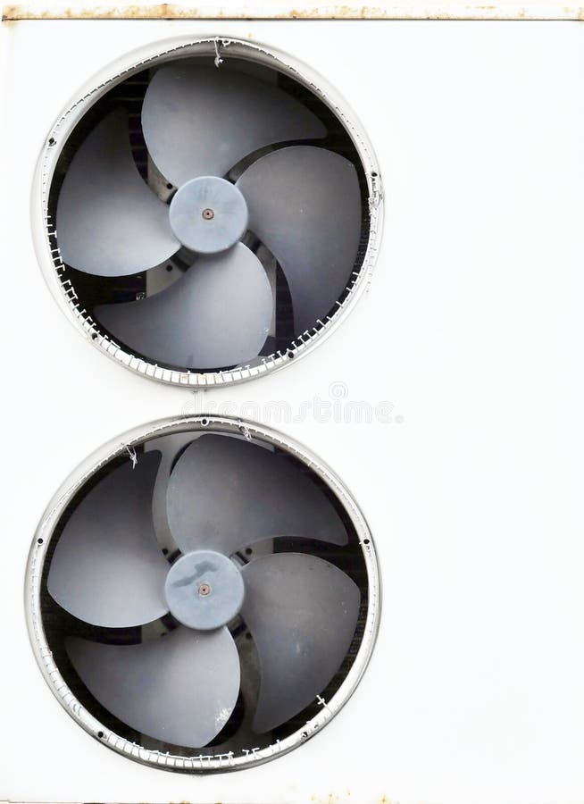 Two old fan ventilator in the office. Two old fan ventilator in the office