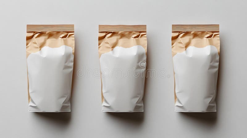 食品创新人工智能的极简包装设计 皇族释放例证