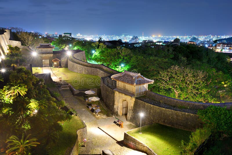 Protective wall on the grounds of Shuri Castle in Naha, Okinawa, Japan. Protective wall on the grounds of Shuri Castle in Naha, Okinawa, Japan.