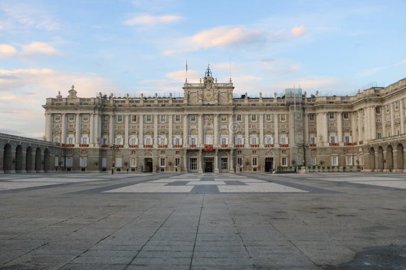 马德里皇宫，西班牙 库存照片