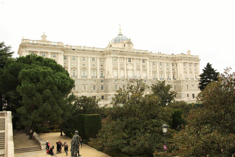 马德里皇宫，西班牙 免版税库存图片