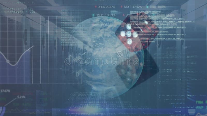 骰子在反射表面缓慢旋转 向量例证