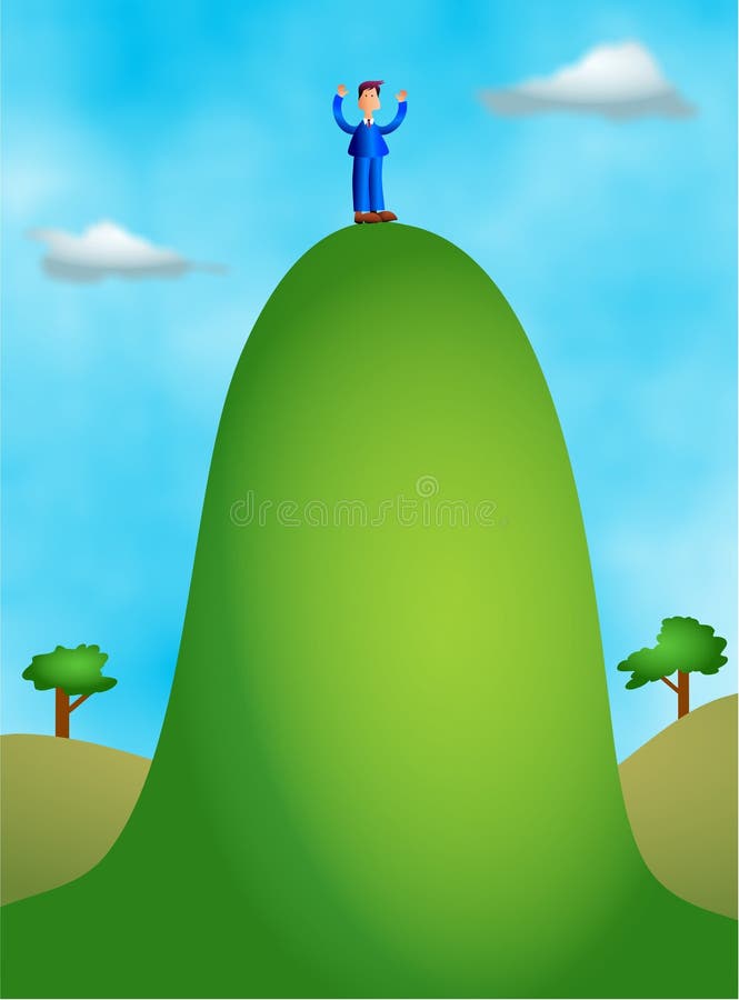 高小山 向量例证