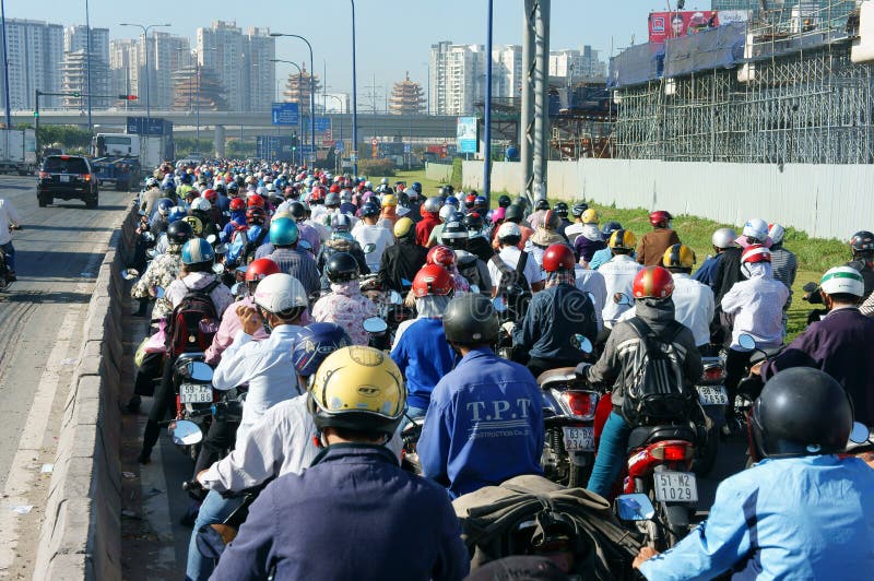 Download 高峰时间,摩托车,交通堵塞,亚洲城市 编辑类库存图片. 图片 包括有 城市, saigon, 人员, 发烟 - 62538034