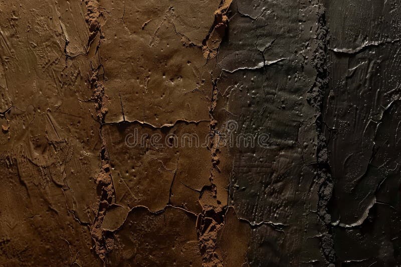 黑巧克力与黑色抽象油画笔画纹理背景 皇族释放例证