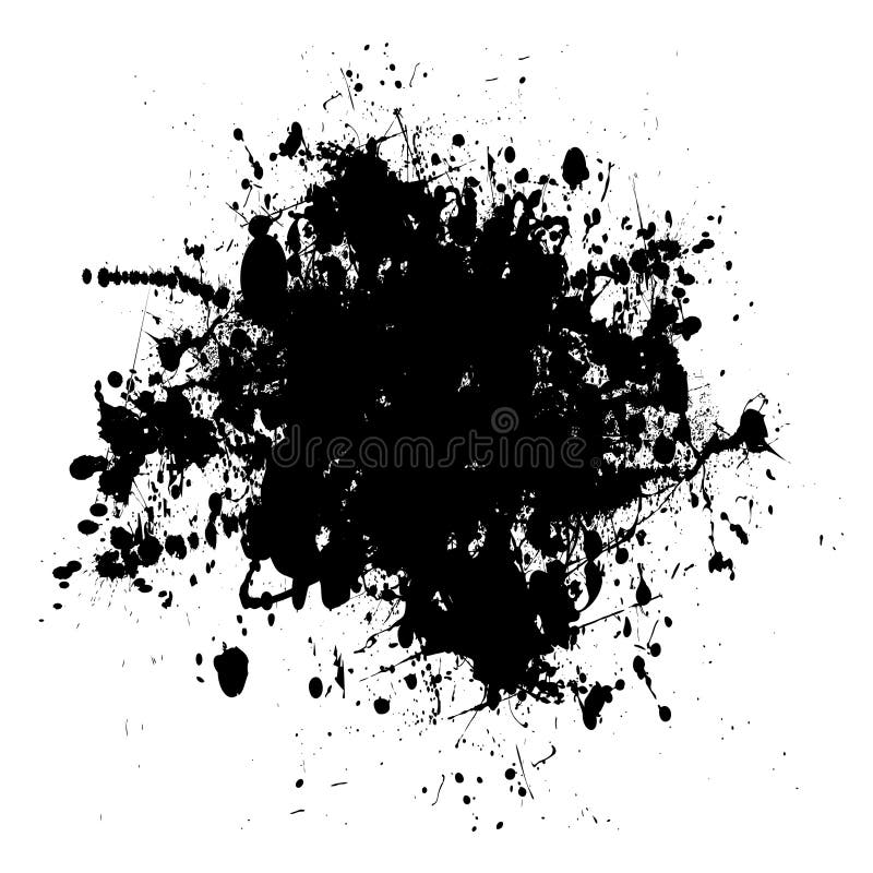 Black and white abstract grunge ink splat background. Black and white abstract grunge ink splat background