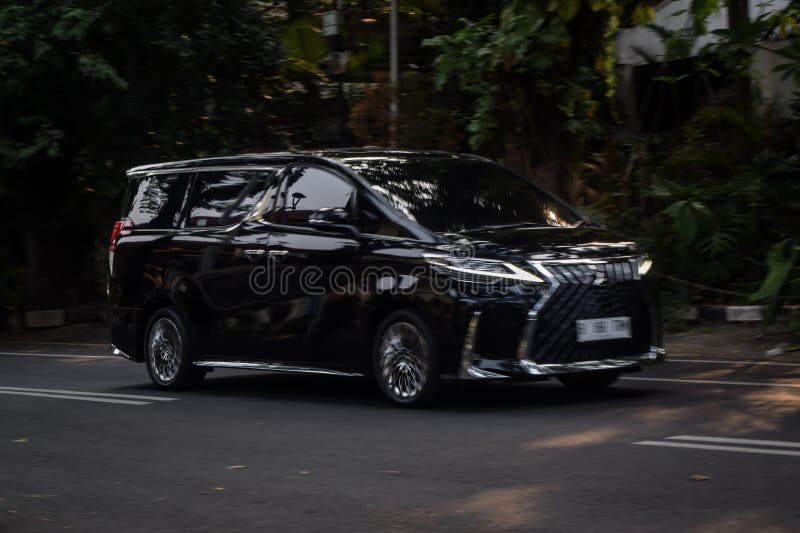 South Jakarta Indonesia October 1 2023 The Lexus-badged limousine version of the third generation Alphard, called the Lexus LM, was unveiled on 16 April 2019. South Jakarta Indonesia October 1 2023 The Lexus-badged limousine version of the third generation Alphard, called the Lexus LM, was unveiled on 16 April 2019