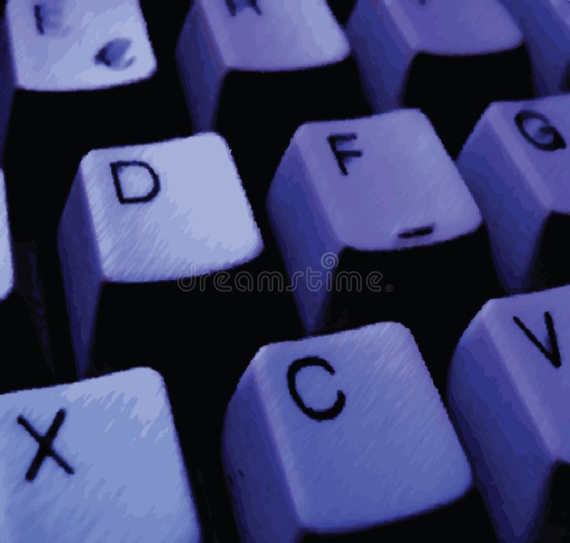 키보드 일러스트레이션 스톡 일러스트