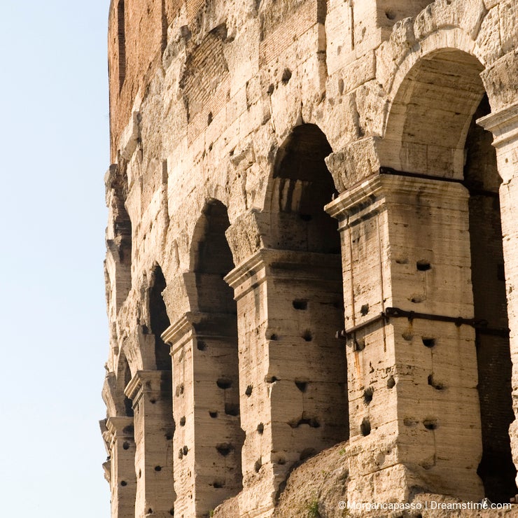 Closeup of Coliseum