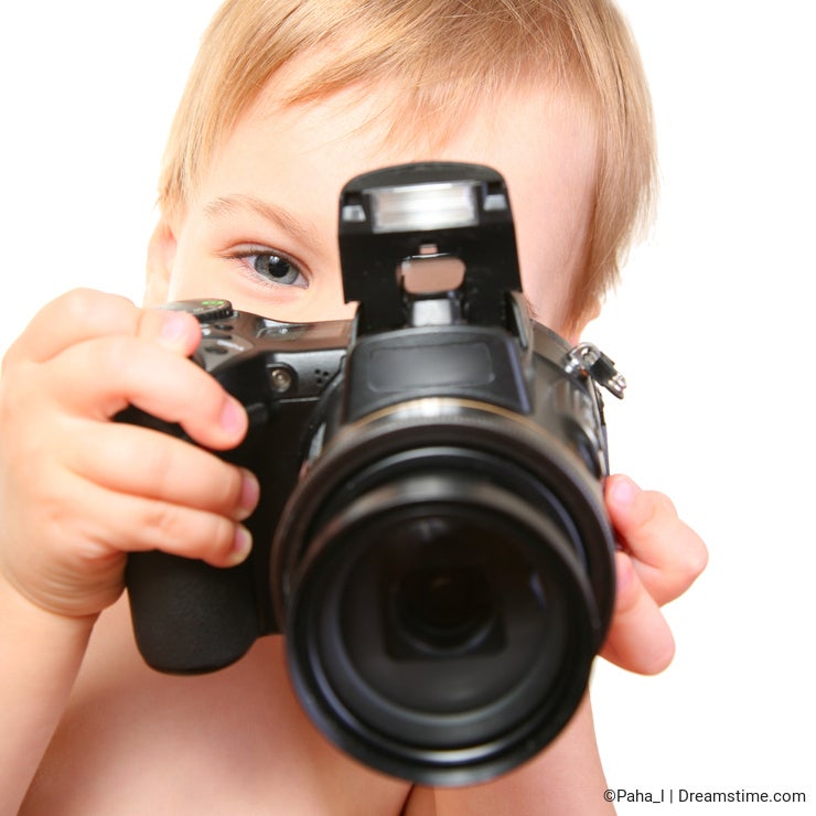 Baby with camera