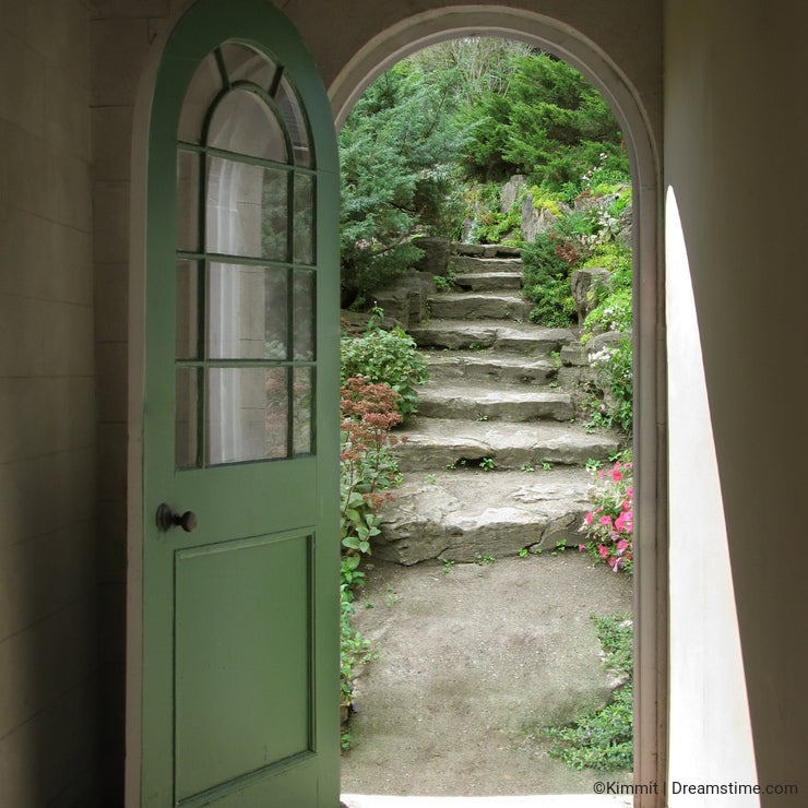 Arched Doorway to Quiet Garden