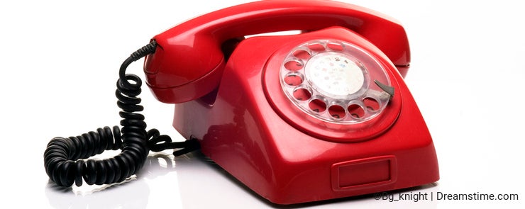 Old red phone