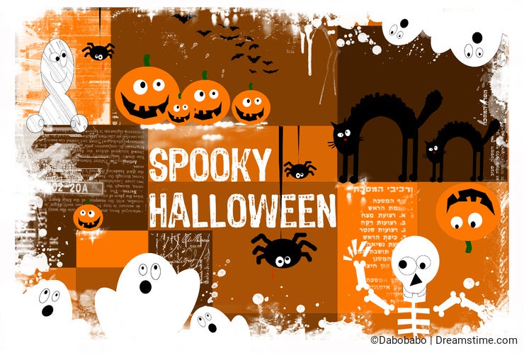 Spooky halloween background
