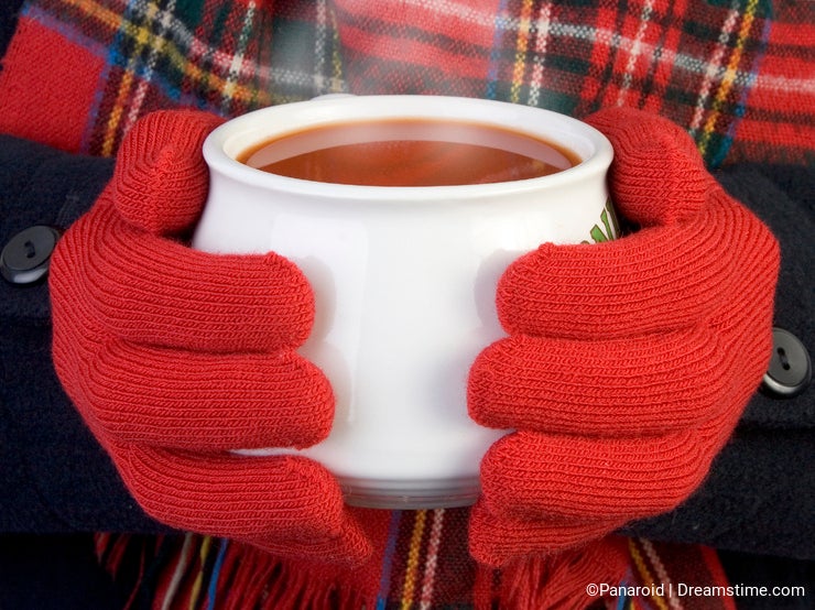 Warming cup of soup