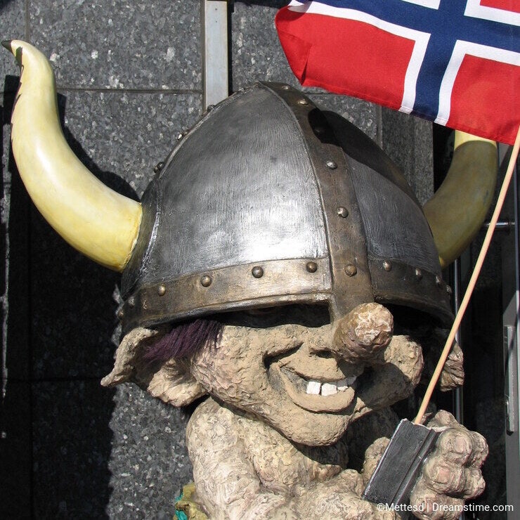 Norwegian viking troll