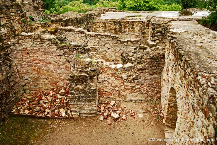 Suceava's fortress ruins