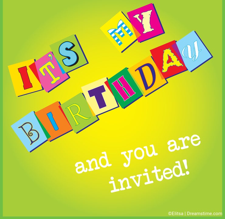 Birthday invitation template