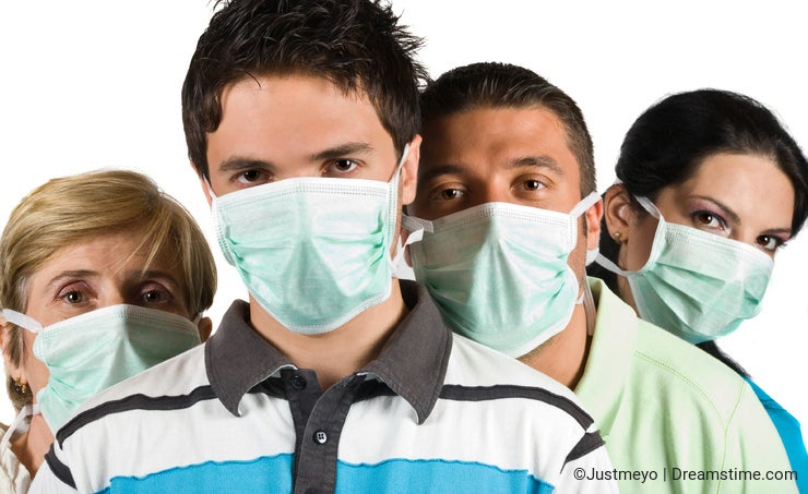 People protection flu wear protective mask
