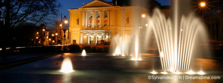 opera with fountain