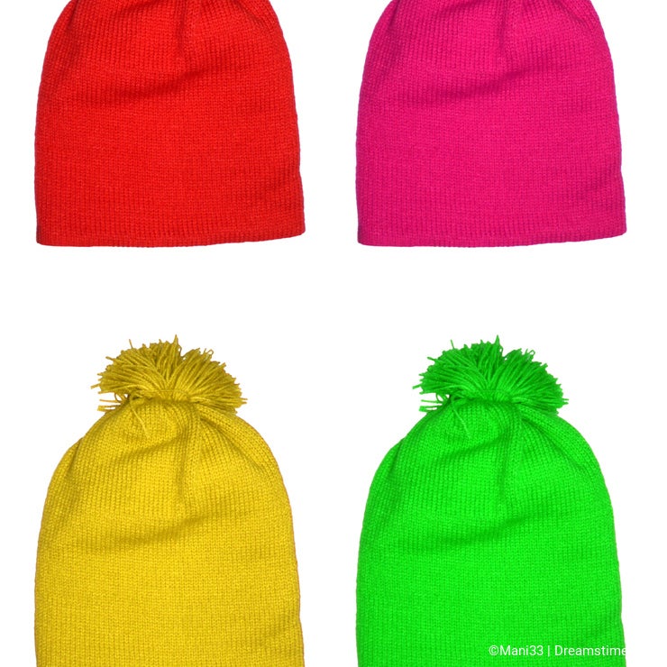Colored Wool Hats for Kids