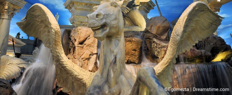 Caesars Palace fountain