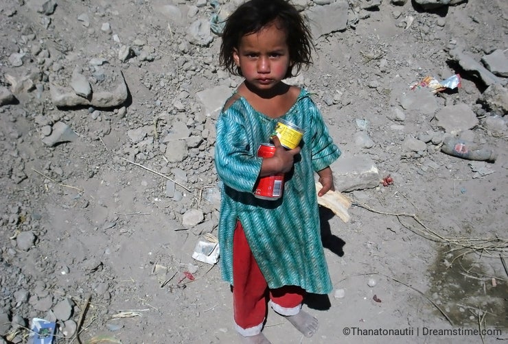 Poor girl in Afghanistan