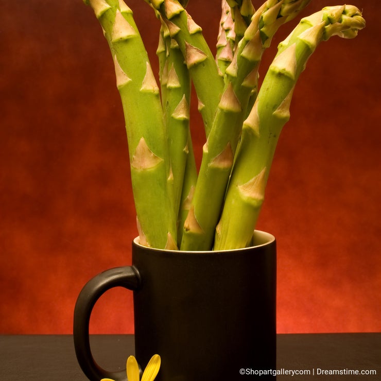 Cup With Asparagus