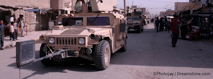 Military Police Patrol in Iraq